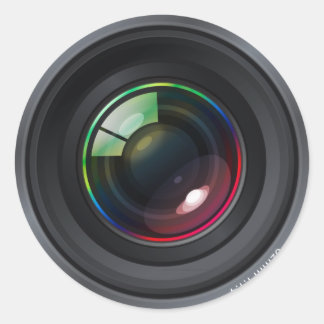 Sticker Rond Sticleur rond de lentilles de caméra