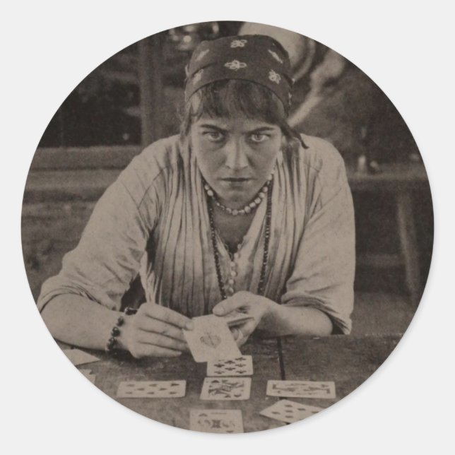Sticker Rond Sticleur rond "Fortune Teller" (Devant)