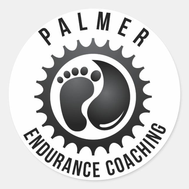 Sticker Rond Sticleur rond Palmer Endurance Coaching (Devant)