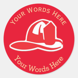 Sticker Rond Sticleur rond personnalisé Helmut Service d'incend