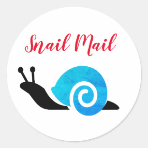 Sticker Rond Sticleur rond "Snail Mail"