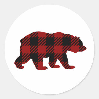 Sticker Rond Sticule d'ours plaquée de buffle