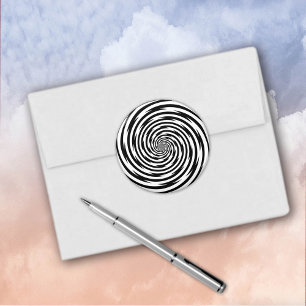 Sticker Rond Sticule spirale d'hypnose