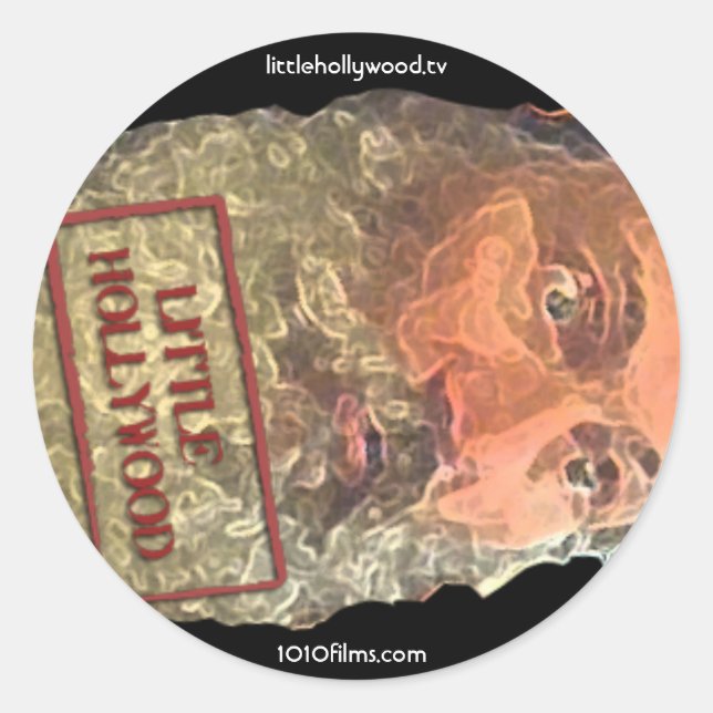 Sticker Rond Sticule Timbre Philosophe Salle De Bain (Devant)