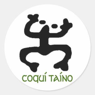 Sticker Rond Stikers Coqui Taino