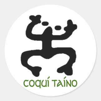 Sticker Rond Stikers Coqui Taino