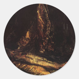Sticker Rond Still Life with Bloaters par Vincent van Gogh