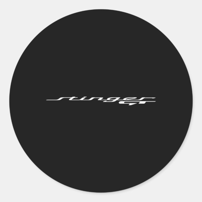 Sticker Rond Stinger Gt (Devant)