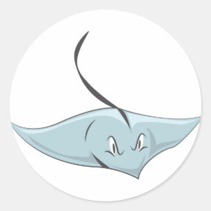 Sticker Rond Stingray