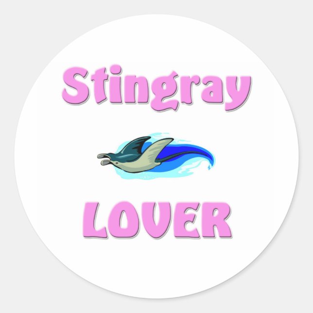 Sticker Rond Stingray Lover (Devant)