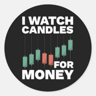 Sticker Rond Stock Trading Stock marché Stock Trader