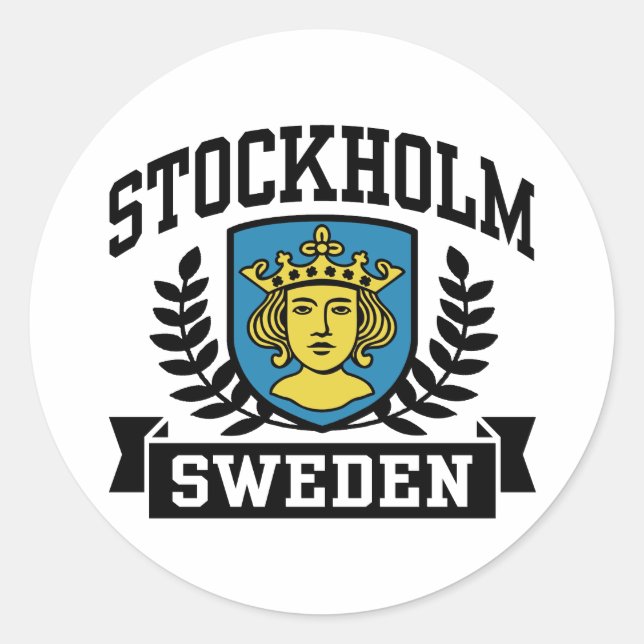 Sticker Rond Stockholm (Devant)