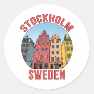 Sticker Rond Stockholm Suède