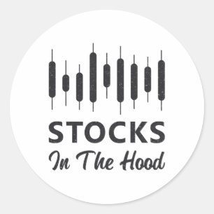 Sticker Rond Stocks stocks Du Marché Dans Le Trader Trader De H