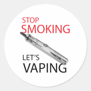 Sticker Rond Stop smoking