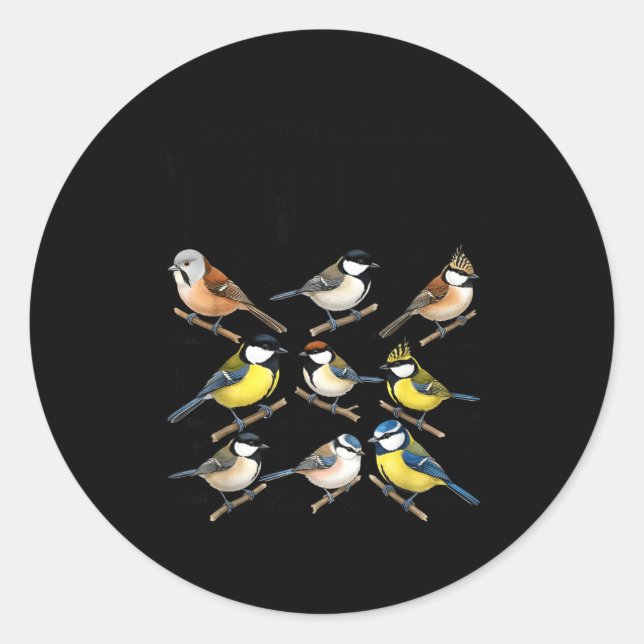 Sticker Rond Stop Staring At My Funny Birdwatching Birds Lover  (Devant)