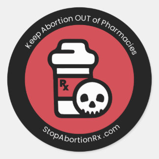 Sticker Rond StopAbortionRx 2"