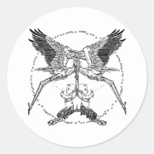 Sticker Rond Stores et Satyrs