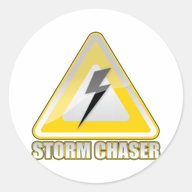 Sticker Rond Storm Chaser Lightning 2 (Devant)