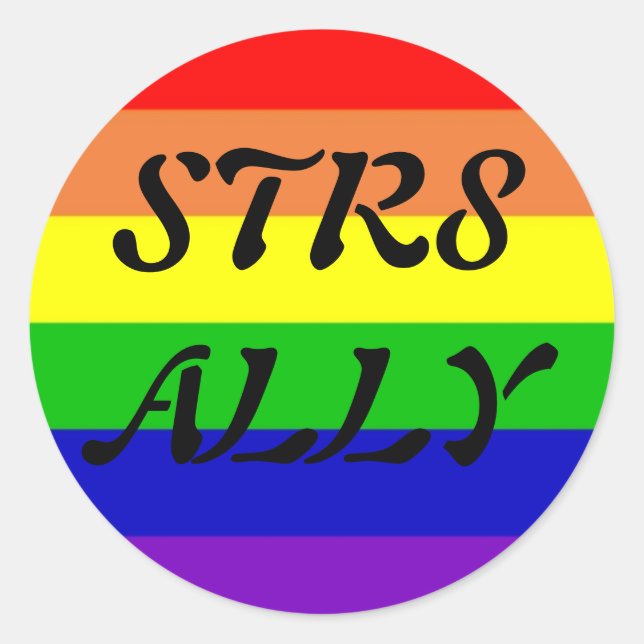 STICKER ROND STR8 ALLY (Devant)