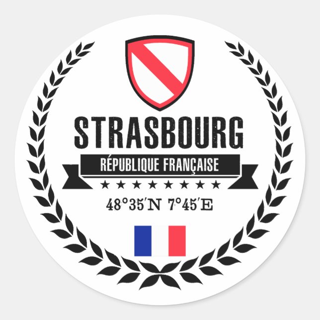 Sticker Rond Strasbourg (Devant)