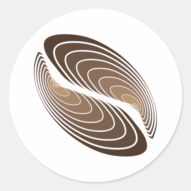 Sticker Rond strate de café (Devant)