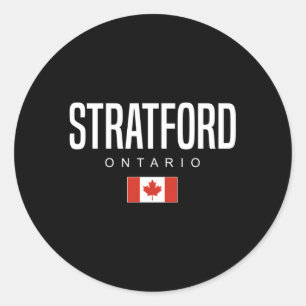 Sticker Rond Stratford Ontario Canada