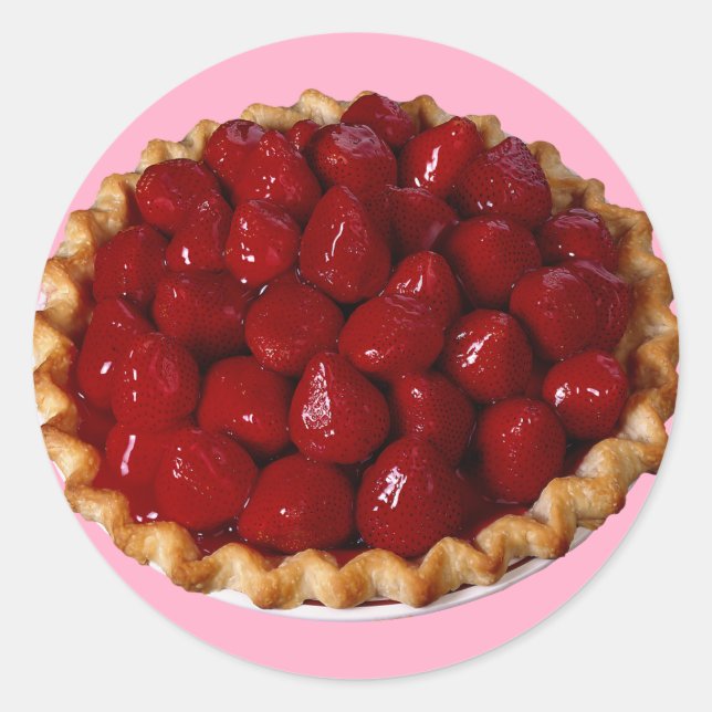 Sticker Rond Strawberry pie (Devant)