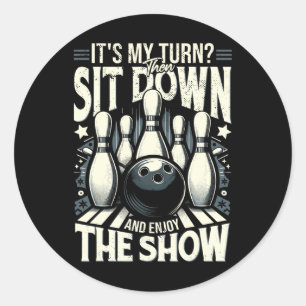 Sticker Rond Strike Pin Bowling