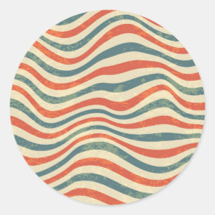 Sticker Rond Striped