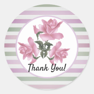 Sticker Rond Striped délicat motif classique collant rond pap