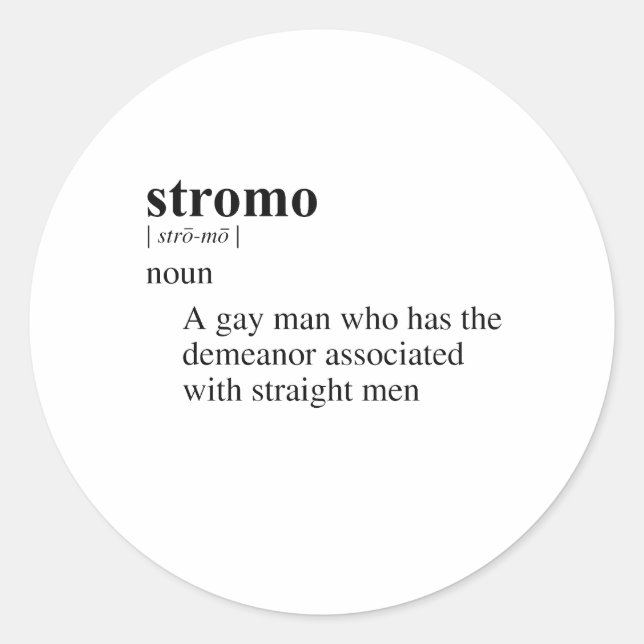 STICKER ROND STROMO (Devant)
