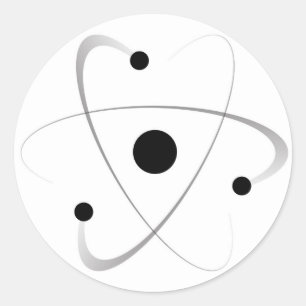 Sticker Rond Structure de masse atomique