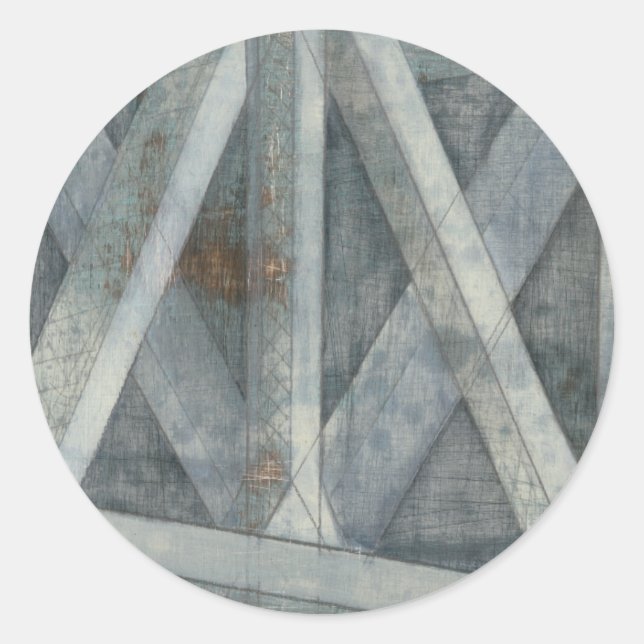 Sticker Rond Structure industrielle | Pont (Devant)