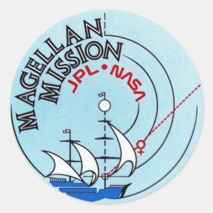 Sticker Rond STS-30 l'Atlantide : Magellan à Vénus