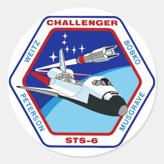 Sticker Rond STS 6 : Challenger OV-99 (Devant)