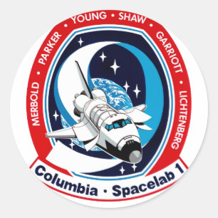 Sticker Rond STS 9 Columbia : SKYLAB
