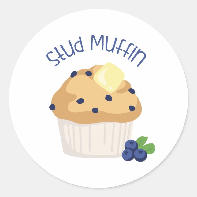 Sticker Rond Stud Muffin (Devant)
