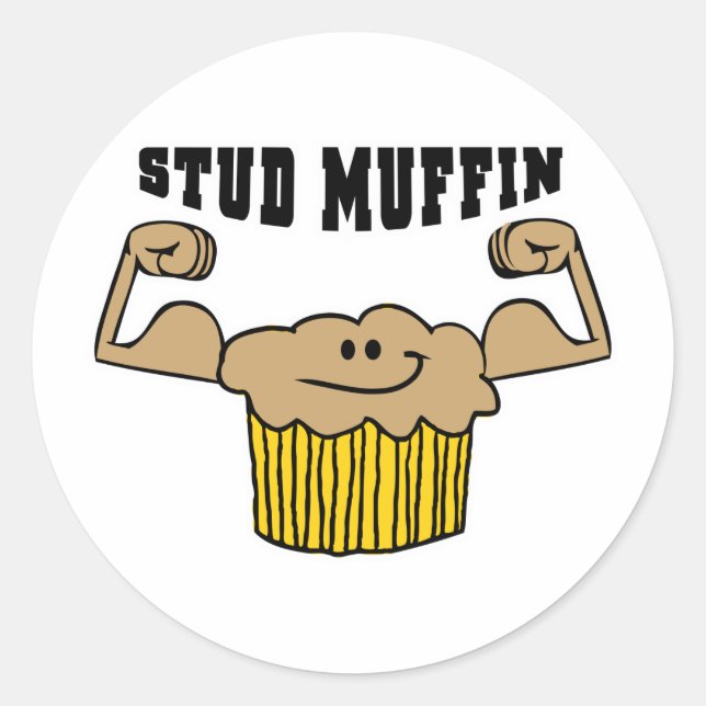 Sticker Rond Stud Muffin (Devant)