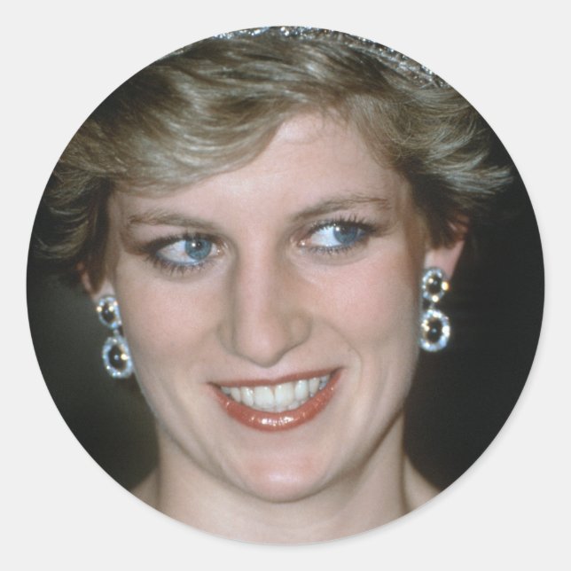 Sticker Rond Stunning ! HRH Princess Diana (Devant)