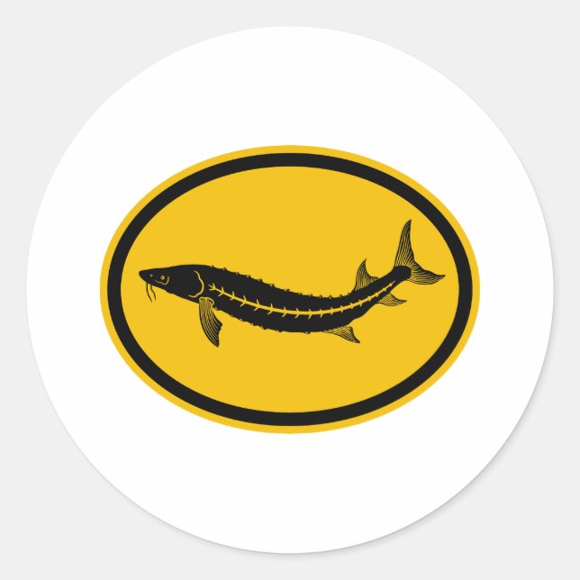 Sticker Rond Sturgeon (Devant)
