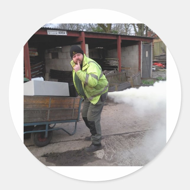 Sticker Rond Stu's erm FART lol (Devant)