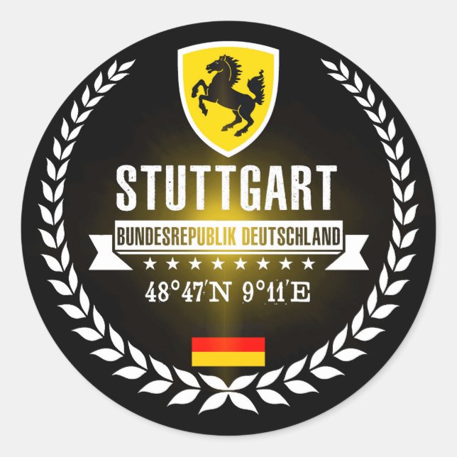 Sticker Rond Stuttgart (Devant)