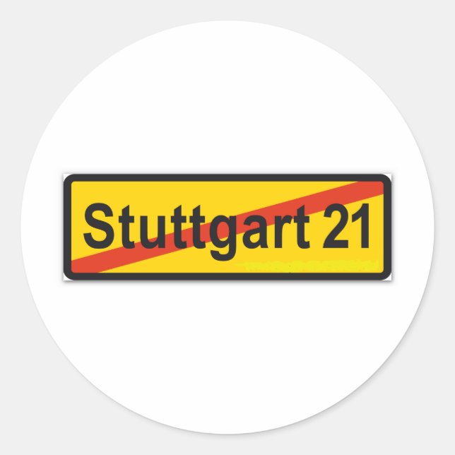 Sticker Rond Stuttgart (Devant)