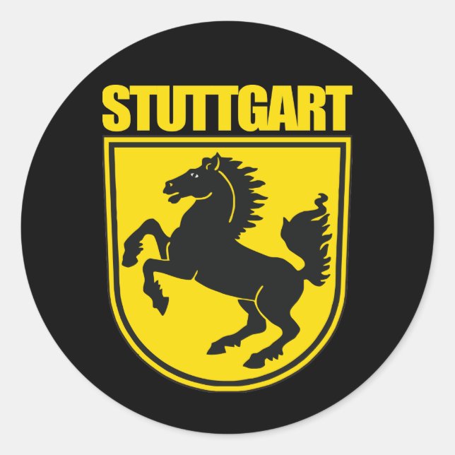 Sticker Rond Stuttgart (Devant)