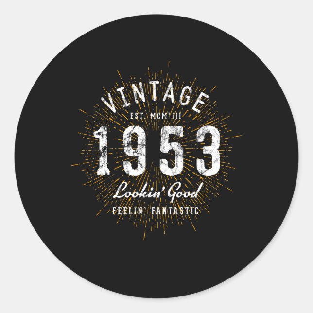 Sticker Rond Style 1953 (Devant)
