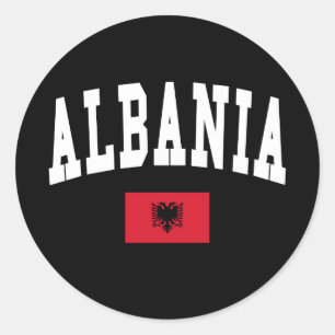 Sticker Rond Style Albanie