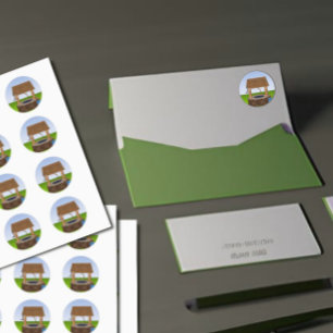 Sticker Rond Style classique bien simple graphique