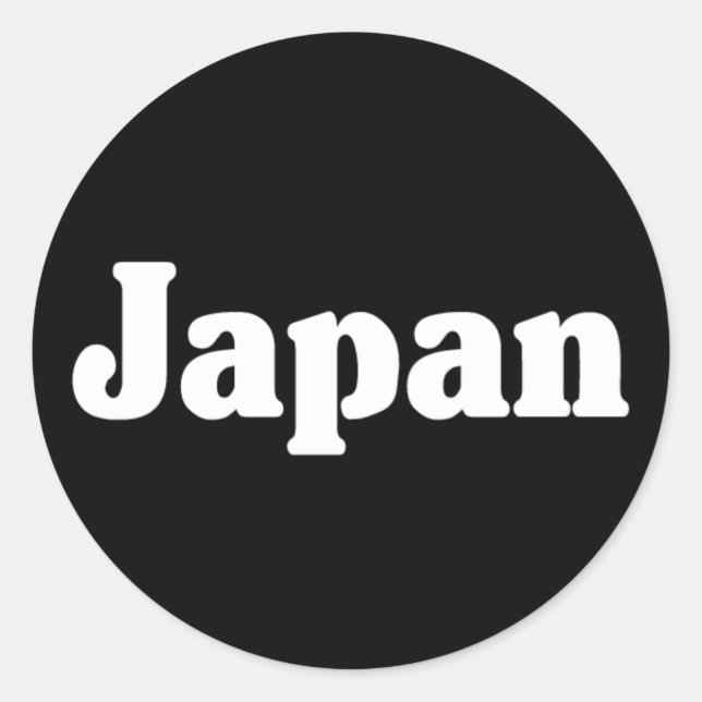 Sticker Rond Style classique japonais (Devant)