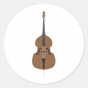Sticker Rond Style de dessin double basse